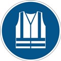 FLOOR SAFETY SIGN MARKING SELF ADHESIVE DURABLE USE SAFETY VEST BLUE 173506