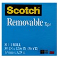 TAPE SCOTCH 811 19MMX33M REMOVABLE MAGIC BOXED