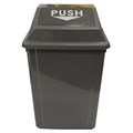 BIN CLEANLINK PLASTIC 12056 60L SWING LID GREY