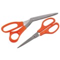 SCISSORS MARBIG ORANGE HANDLE 215MM