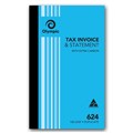 BOOK CARBON 624 INVSTAT DUPLICATE 200X125MM