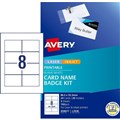NAME BADGE KIT AVERY L7418 CLIP HOLDERS  BADGES PK20