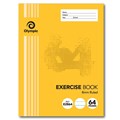 BOOK EXERCISE OLYMPIC 225X175MM 64PG STAPLED 8MM RULED E2864