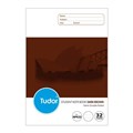 NOTEBOOK NSW PRIMARY STUDENT TUDOR 250X175MM 6MM DOUBLE RULED DARK BROWN 32PG NP632
