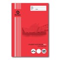 NOTEBOOK NSW PRIMARY STUDENT TUDOR 250X175MM 12MM SINGLE RULED RED 64PG NP126