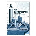 PAD GRAPH OLYMPIC A4 1MM SQUARES 25LEAF GH125