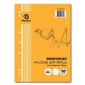 PAPER REFILL LOOSE LEAF TUDOROLYMPIC A4 8MM RULED PK50 140982