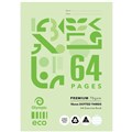 BOOK EXERCISE OLYMPIC ECO A4 64PG 18MM DOTTED THIRDS D186P