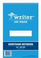 NOTEBOOK SPIRAL WRITER 198X128MM SHORTHAND 300PG WB563B