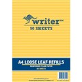 PAPER REFILL LOOSE LEAF WRITER A4 PLAIN UNRULED 50 SHEETS NP6015