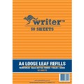 PAPER REFILL LOOSE LEAF WRITER A4 18MM DOTTED THIRDS WITH MARGIN 50 SHEETS NP6026