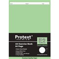 BOOK EXERCISE PROTEXT A4 8MM RULED WITH MARGIN 64PG PP COVER E2 PP64641 GREEN INSERT