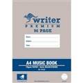 BOOK MUSIC WRITER PREMIUM A4 8MM RULED  STAVED 96PG BELL EB6547