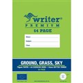 BOOK EXERCISE WRITER PREMIUM A4 14MM DOTTED THIRDS 64PG GROUNDGRASSSKY HANDS EB6564