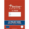 BOOK PROJECT WRITER PREMIUM A4 PLAIN8MM RULED WITH MARGIN 64PG APPLE EB6569