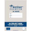 BOOK PROJECT WRITER PREMIUM A4 PLAIN8MM RULED WITH MARGIN 96PG BANANA EB6573