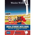 BOOK STUDENT NOTE BOOK MEGA WONDER WRITER 330X240MM QLD YEAR 34 RULED WITH MARGIN 64PG WONDER 8 EB6587