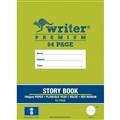 BOOK STORY WRITER PREMIUM 330X245MM TOP 12 PLAIN BOTTOM 12 QLD RULED YEAR 1 WITH MARGIN 64PG PINEAPPLE EB6603