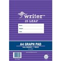 PAD GRAPH WRITER A4 2MM 25 LEAF NP8009