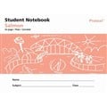 NOTEBOOK PRIMARY STUDENT NSW PROTEXT 175X240MM PLAIN 32PG PP COVER SALMON NB90300