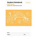 NOTEBOOK PRIMARY STUDENT NSW PROTEXT 250X175MM 4MM DOUBLE RULED WITH GUIDELINES 32PG PP COVER OLD GOLD NB90500