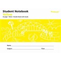 NOTEBOOK PRIMARY STUDENT NSW PROTEXT 175X240MM 10MM DOUBLE RULED WITH GUIDELINES 32PG PP COVER YELLOW NB90700