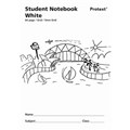 NOTEBOOK PRIMARY STUDENT NSW PROTEXT 250X175MM 5MM GRID 64PG PP COVER WHITE NB91600