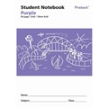NOTEBOOK PRIMARY STUDENT NSW PROTEXT 250X175MM 10MM GRID 64PG PP COVER PURPLE NB91700