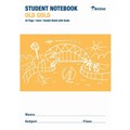 NOTEBOOK PRIMARY STUDENT NSW WRITER 250X175MM 4MM DOUBLE RULED WITH GUIDELINES 32PG OLD GOLD WB90500