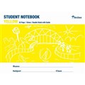 NOTEBOOK PRIMARY STUDENT NSW WRITER 175X240MM 10MM DOUBLE RULED WITH GUIDELINES 32PG YELLOW WB90700