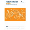 NOTEBOOK PRIMARY STUDENT NSW WRITER 250X175MM 8MM SINGLE RULEDPLAIN 64PG ORANGE WB91300