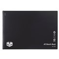 BOOK SKETCH SPIRAX P533 A3 40PG PP BLACK