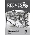 PAD NEWSPRINT REEVES 0380810 A2 48GSM 25 SHEET
