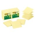 POSTIT NOTES POPUP R330RP12YW 76X76MM RECYCLED CANARY YELLOW