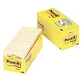 POST IT NOTES CABINET PACK 76X76MM 65418CP CANARY YELLOW PK18