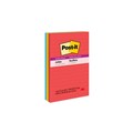 POST IT NOTES LINED SUPER STICKY 101X152MM 6603SSAN MARRAKESH PK3