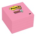 POST IT NOTES SUPER STICKY 76X76MM 6545SSNP NEON PINK PK5