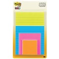POST IT NOTES SUPER STICKY 4622SSAU ASSORTED SIZES RIO DE JANEIRO PK4