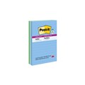 POST IT NOTES LINED SUPER STICKY 101X152MM 6603SST BORA BORA PK3