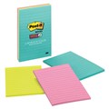 POST IT NOTES LINED SUPER STICKY 101X152MM 46453SSMIA MIAMI 45SHEETPAD PK3