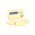 NOTES REPOSITIONABLE HIGHLAND 6549 76X76MM YELLOW PK12 PADS 100 NOTES PER PAD