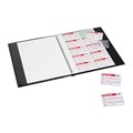 BOOK VISITOR REXEL WITH NAME BADGES BOOK CARBONLESS