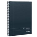 NOTEBOOK SPIRAL SPIRAX A5 401 PLATINUM EXECUTIVE BLACK 200PG