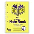 NOTEBOOK SPIRAL SPIRAX A4 605 2 SUBJECT 250PG
