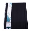 DIARY VISUAL ART QUILL 10207 PP A3 120 PAGE BLACK