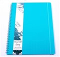 VISUAL ART DIARY QUILL 10208 PP A3 120 PAGE AQUA