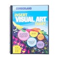 DIARY VISUAL ART WITH BLACK INSERT COVER CUMBERLAND 3007 11X1434 125GSM 120PG