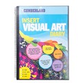 DIARY VISUAL ART WITH BLACK INSERT COVER CUMBERLAND 3008 A3 125GSM 120PG