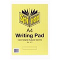 PAD 56411 SPIRAX OFFICE A4 100 LEAF RULED BANK WHITE