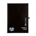MEETING BOOK SPIRAX P703 A4 140 PAGE BLACK PP COVER